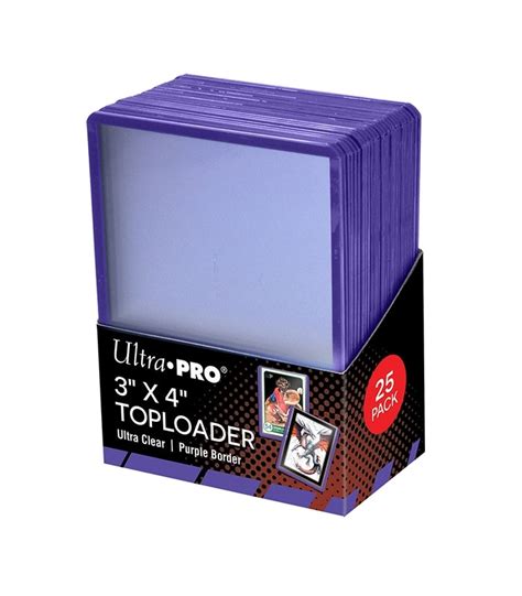 Ultra Pro Toploader - 3X4 Regular Purple Border | Dragon's Lair Comics and Fantasy Houston TX