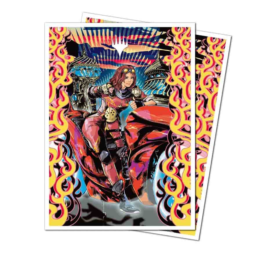 Ultra Pro Apex Sleeves: Aetherdrift Chandra Spark Hunter | Dragon's Lair Comics and Fantasy Houston TX