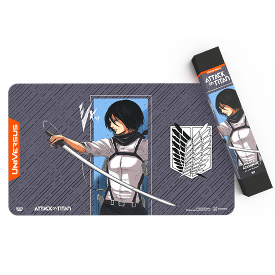 Universus: Attack on Titan TCG: Battle For Humanity: Mikasa Playmat | Dragon's Lair Comics and Fantasy Houston TX