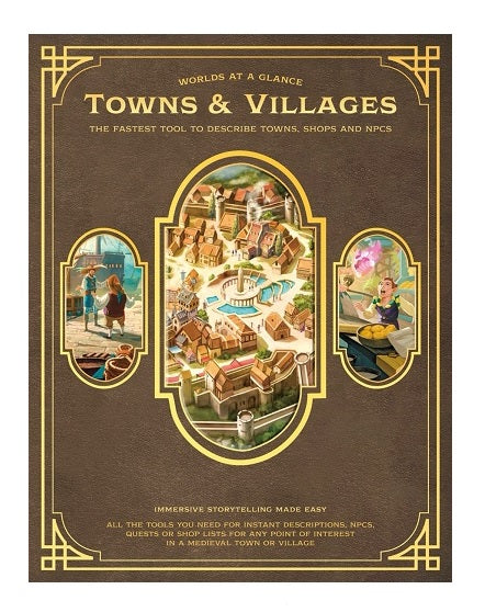 Worlds at a Glance RPG: Towns & Villages Book | Dragon's Lair Comics and Fantasy Houston TX