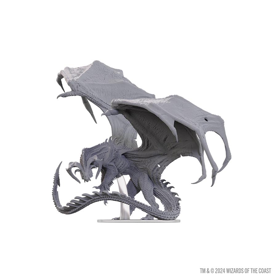 Wizkids Dungeons & Dragons Nolzur`s Marvelous Unpainted Miniatures: Adult Black Dragon Corruptor | Dragon's Lair Comics and Fantasy Houston TX