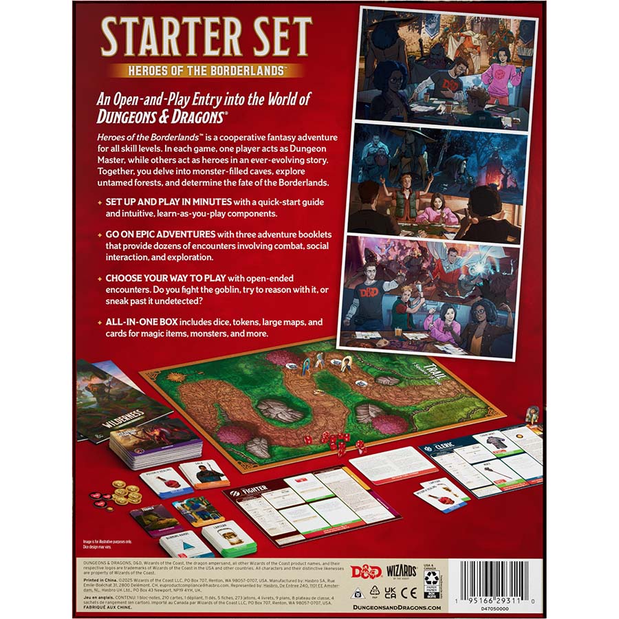 Dungeons and Dragons Starter Set: Heroes of the Borderlands 2025 | Dragon's Lair Comics and Fantasy Houston TX
