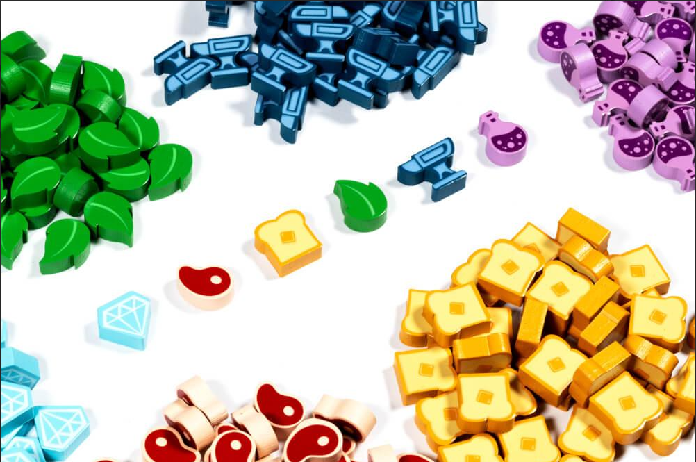 Flamecraft: Deluxe Components - Wooden Tokens | Dragon's Lair Comics and Fantasy Houston TX