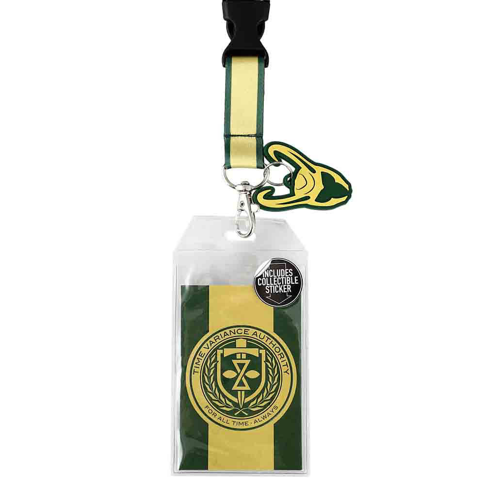 Bioworld Marvel Loki Time Variance Authority Lanyard | Dragon's Lair Comics and Fantasy Houston TX
