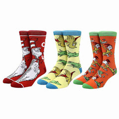 Bioworld Dr. Seuss 3 Pair Crew Socks | Dragon's Lair Comics and Fantasy Houston TX
