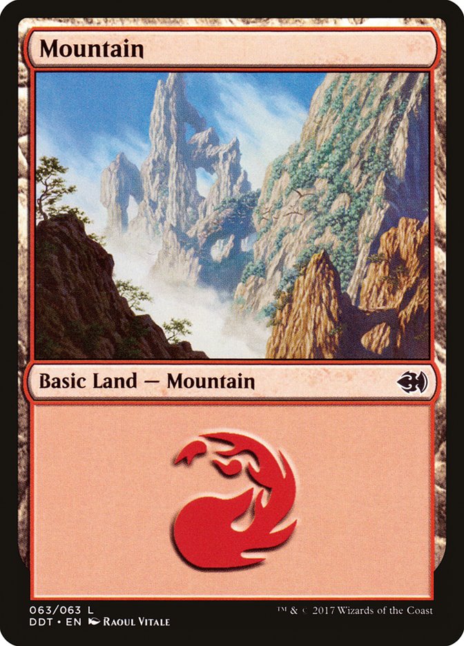 Mountain (63) [Duel Decks: Merfolk vs. Goblins] | Dragon's Lair Comics and Fantasy Houston TX