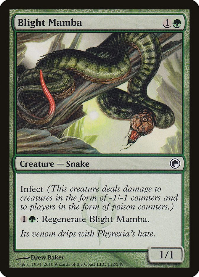 Blight Mamba [Scars of Mirrodin] | Dragon's Lair Comics and Fantasy Houston TX