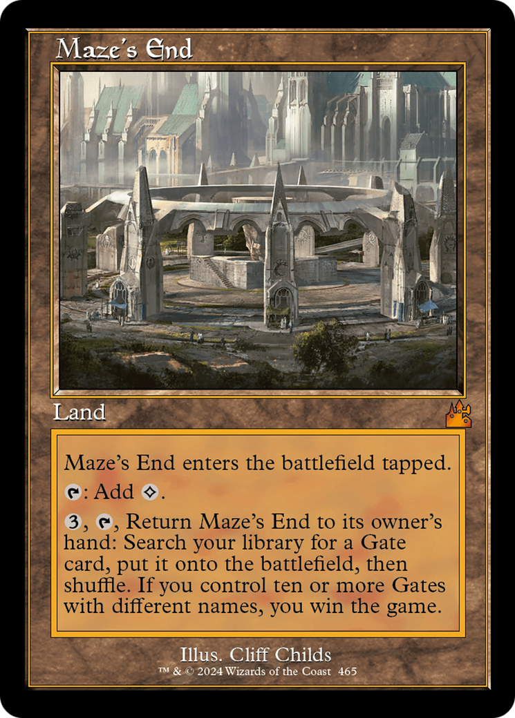 Maze's End (Retro Frame) [Ravnica Remastered] | Dragon's Lair Comics and Fantasy Houston TX