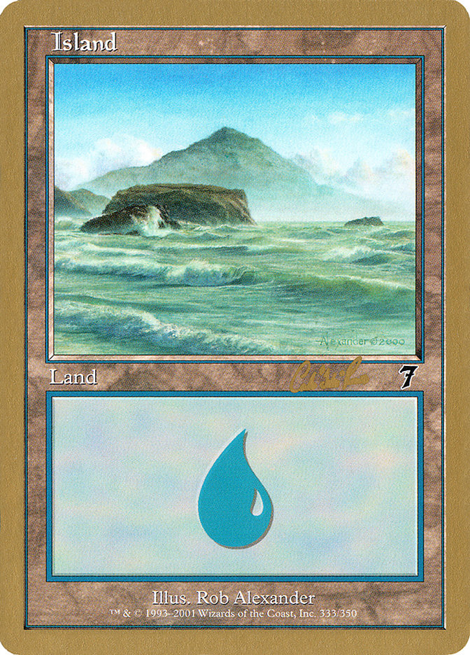Island (cr333) (Carlos Romao) [World Championship Decks 2002] | Dragon's Lair Comics and Fantasy Houston TX