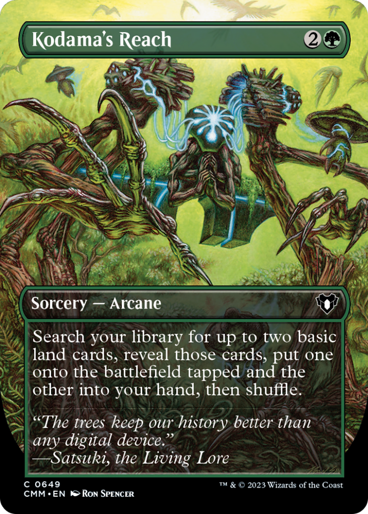 Kodama's Reach (Borderless Alternate Art) [Commander Masters] | Dragon's Lair Comics and Fantasy Houston TX