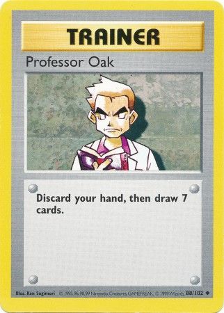 Professor Oak (88/102) [Base Set Shadowless Unlimited] | Dragon's Lair Comics and Fantasy Houston TX
