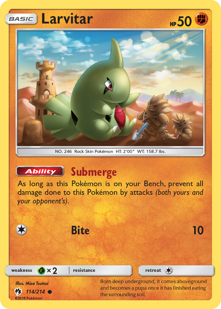Larvitar (114/214) [Sun & Moon: Lost Thunder] | Dragon's Lair Comics and Fantasy Houston TX