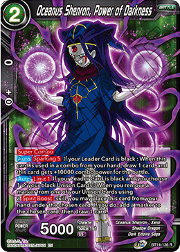 Oceanus Shenron, Power of Darkness (BT14-136) [Cross Spirits] | Dragon's Lair Comics and Fantasy Houston TX