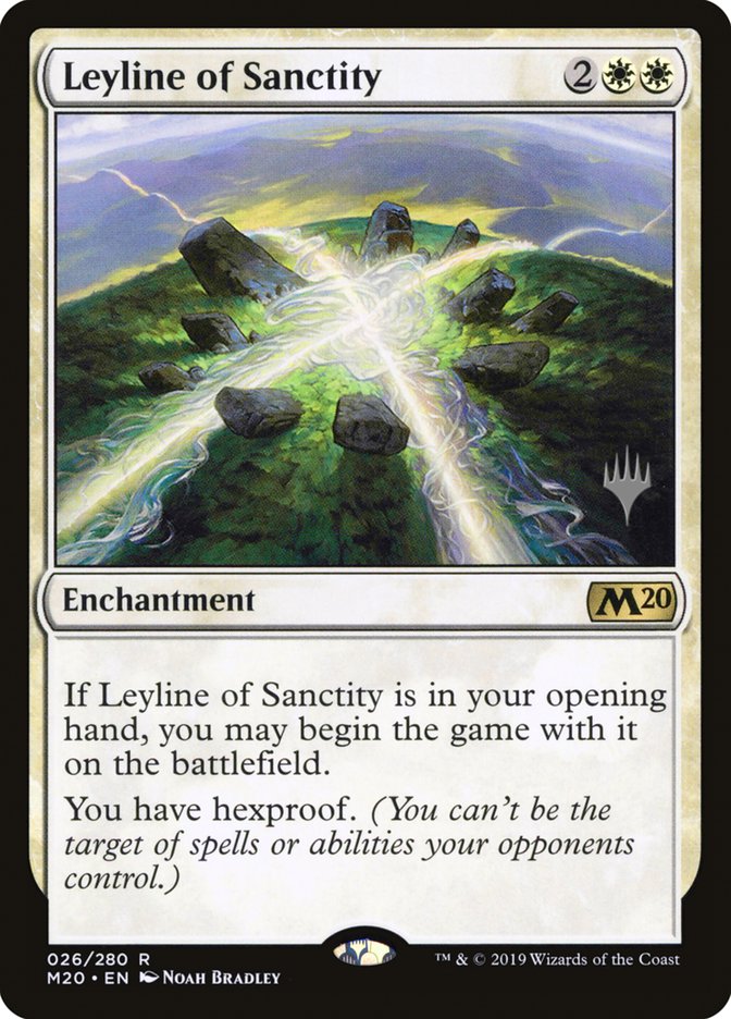 Leyline of Sanctity (Promo Pack) [Core Set 2020 Promos] | Dragon's Lair Comics and Fantasy Houston TX