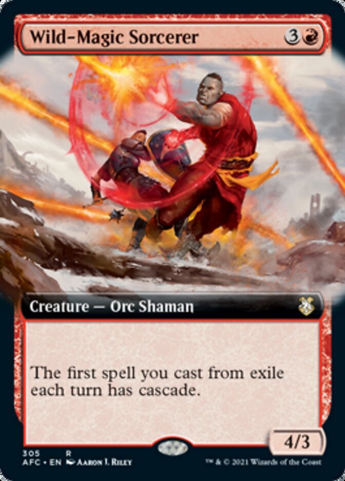 Wild-Magic Sorcerer (Extended Art) [Dungeons & Dragons: Adventures in the Forgotten Realms Commander] | Dragon's Lair Comics and Fantasy Houston TX