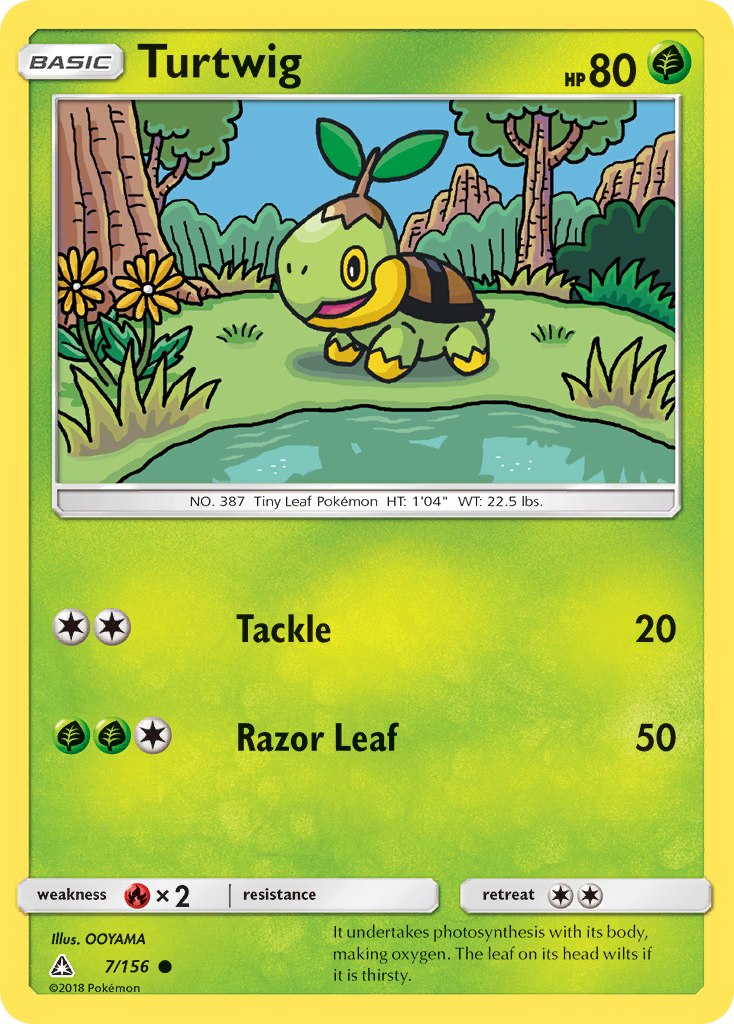 Turtwig (7/156) [Sun & Moon: Ultra Prism] | Dragon's Lair Comics and Fantasy Houston TX