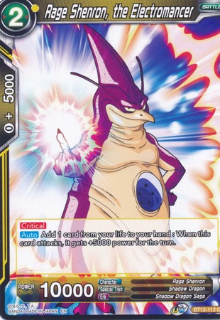 Rage Shenron, the Electromancer (BT12-112) [Vicious Rejuvenation] | Dragon's Lair Comics and Fantasy Houston TX