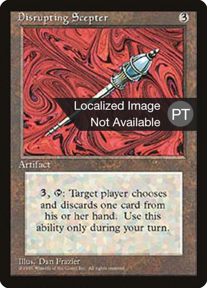 Disrupting Scepter [Fourth Edition (Foreign Black Border)] | Dragon's Lair Comics and Fantasy Houston TX