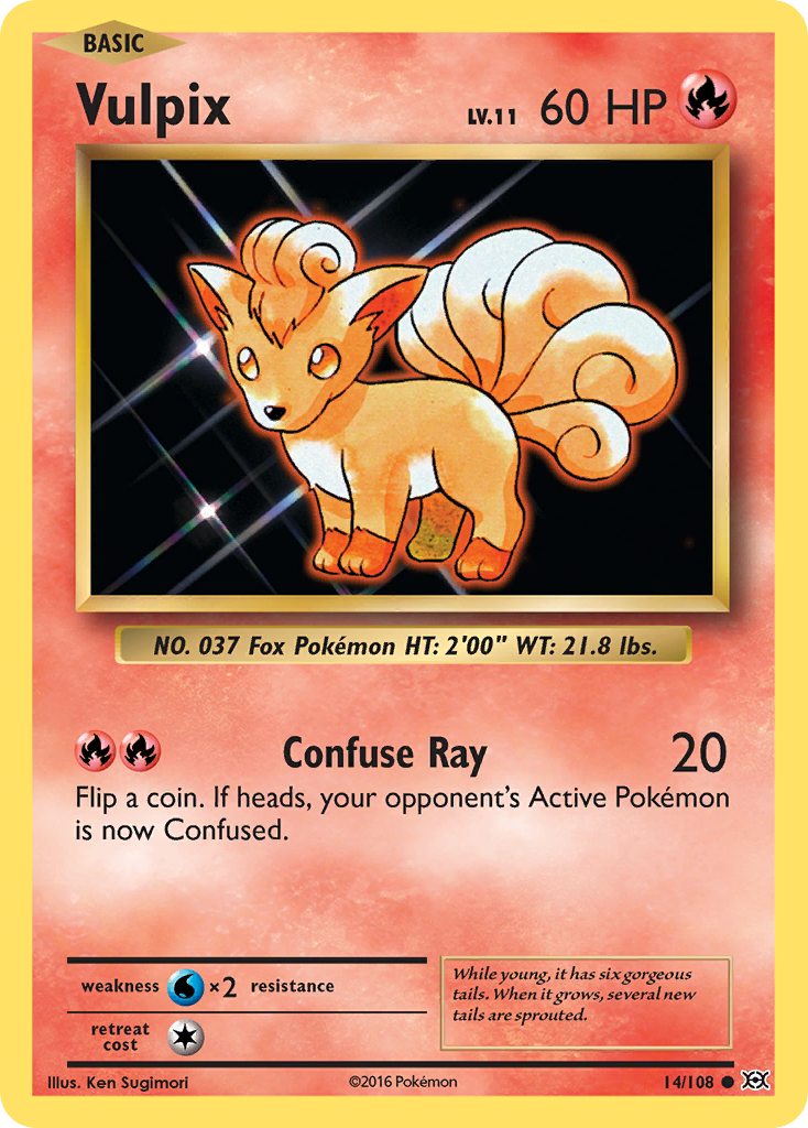 Vulpix (14/108) [XY: Evolutions] | Dragon's Lair Comics and Fantasy Houston TX