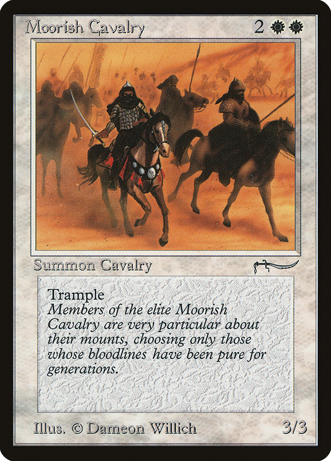 Moorish Cavalry (Light Mana Cost) [Arabian Nights] | Dragon's Lair Comics and Fantasy Houston TX