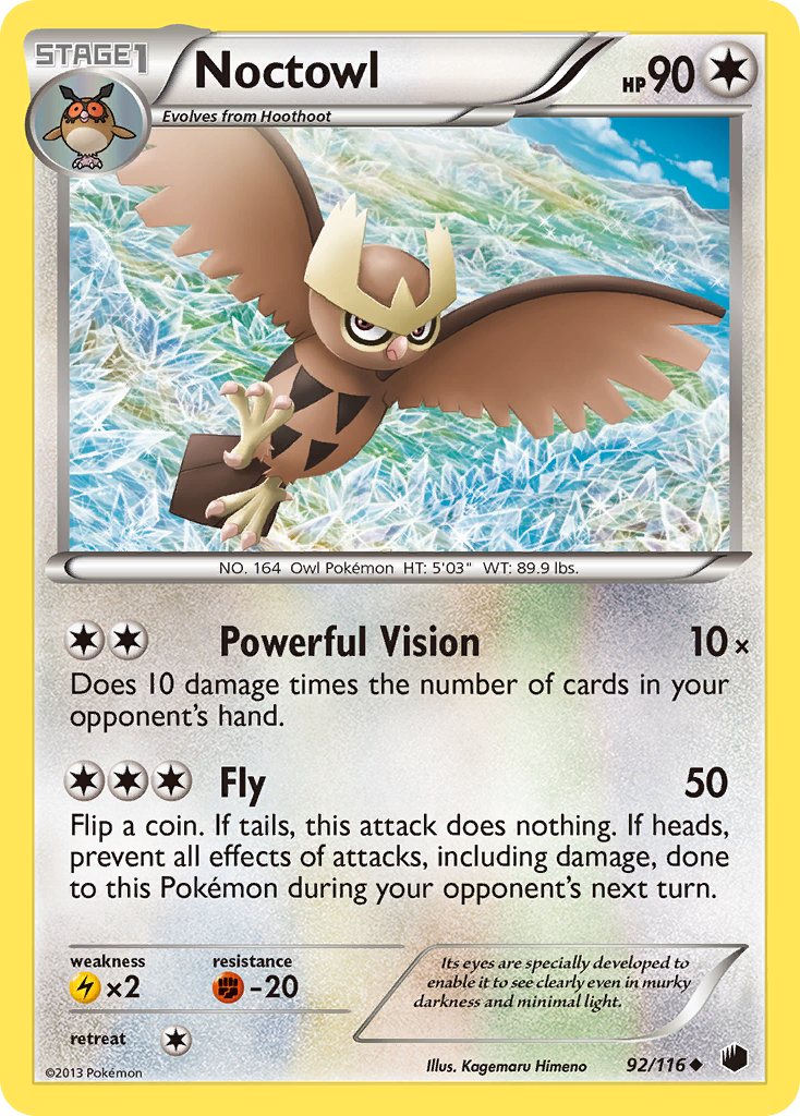 Noctowl (92/116) [Black & White: Plasma Freeze] | Dragon's Lair Comics and Fantasy Houston TX