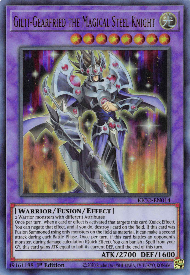 Gilti-Gearfried the Magical Steel Knight (Ultra Rare) [KICO-EN014] Ultra Rare | Dragon's Lair Comics and Fantasy Houston TX