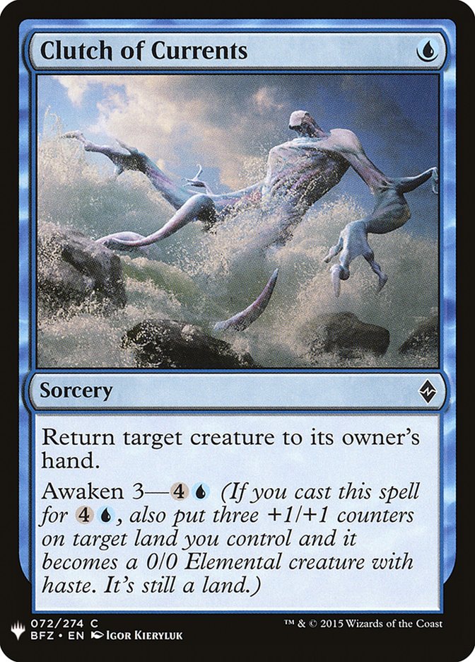 Clutch of Currents [Mystery Booster] | Dragon's Lair Comics and Fantasy Houston TX