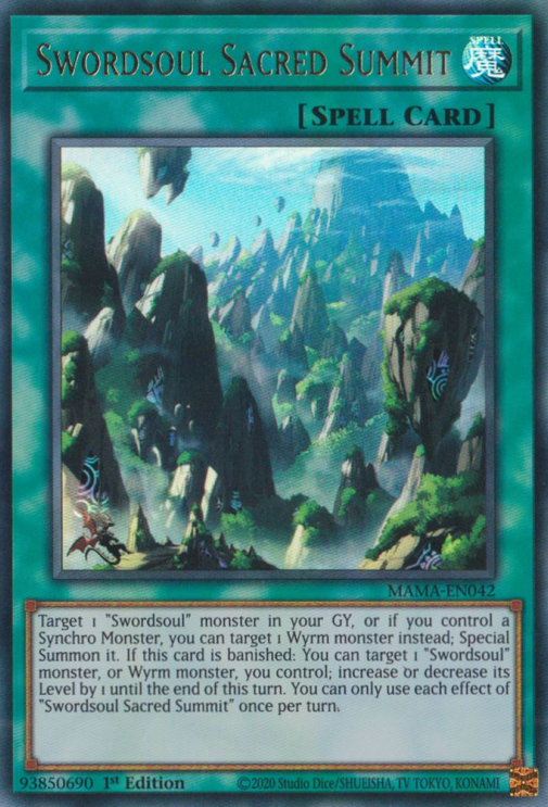 Swordsoul Sacred Summit [MAMA-EN042] Ultra Rare | Dragon's Lair Comics and Fantasy Houston TX