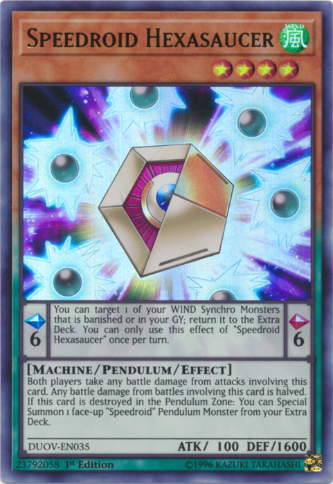Speedroid Hexasaucer [DUOV-EN035] Ultra Rare | Dragon's Lair Comics and Fantasy Houston TX