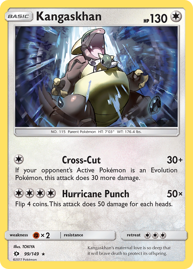 Kangaskhan (99/149) [Sun & Moon: Base Set] | Dragon's Lair Comics and Fantasy Houston TX