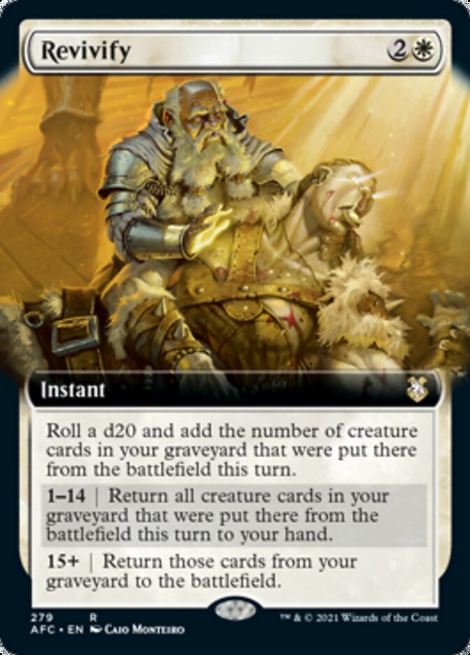 Revivify (Extended Art) [Dungeons & Dragons: Adventures in the Forgotten Realms Commander] | Dragon's Lair Comics and Fantasy Houston TX