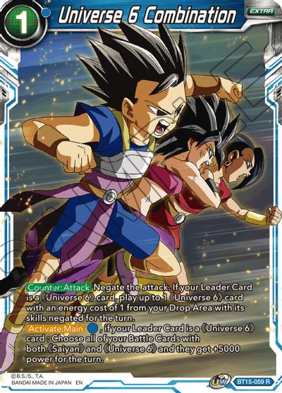 Universe 6 Combination (BT15-059) [Saiyan Showdown] | Dragon's Lair Comics and Fantasy Houston TX