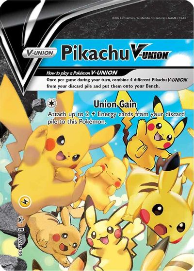 Pikachu V-UNION (SWSH139) (Celebrations) [Sword & Shield: Black Star Promos] | Odin's Place