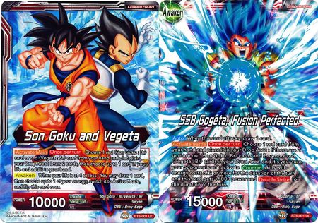 Son Goku and Vegeta // SSB Gogeta, Fusion Perfected (BT6-001) [Destroyer Kings] | Dragon's Lair Comics and Fantasy Houston TX