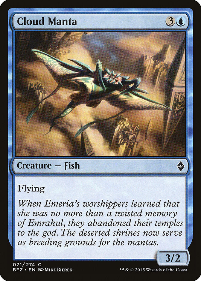 Cloud Manta [Battle for Zendikar] | Dragon's Lair Comics and Fantasy Houston TX