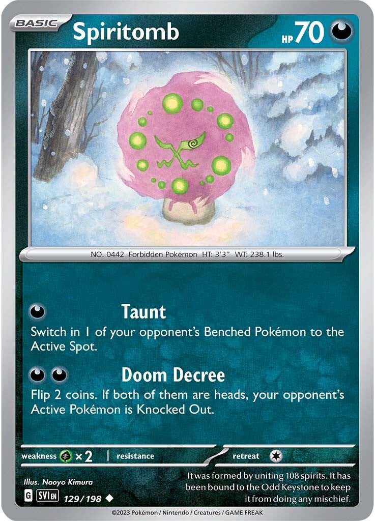 Spiritomb (129/198) [Scarlet & Violet: Base Set] | Dragon's Lair Comics and Fantasy Houston TX