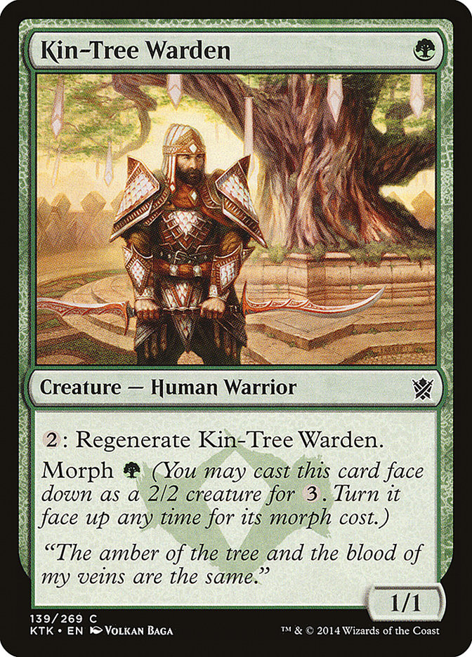 Kin-Tree Warden [Khans of Tarkir] | Dragon's Lair Comics and Fantasy Houston TX