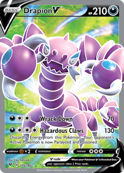 Drapion V (175/185) [Sword & Shield: Vivid Voltage] | Dragon's Lair Comics and Fantasy Houston TX