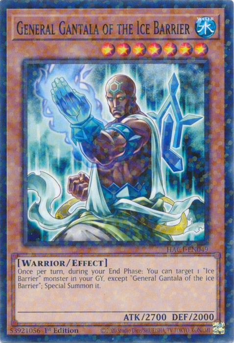 General Gantala of the Ice Barrier (Duel Terminal) [HAC1-EN049] Common | Dragon's Lair Comics and Fantasy Houston TX