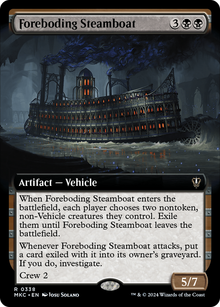 Foreboding Steamboat (Extended Art) [Murders at Karlov Manor Commander] | Dragon's Lair Comics and Fantasy Houston TX