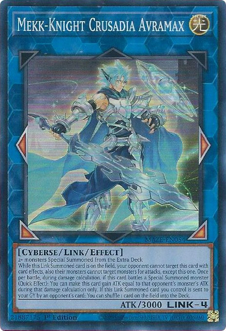 Mekk-Knight Crusadia Avramax [MAZE-EN054] Super Rare | Dragon's Lair Comics and Fantasy Houston TX