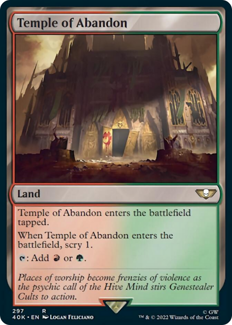 Temple of Abandon (Surge Foil) [Warhammer 40,000] | Dragon's Lair Comics and Fantasy Houston TX