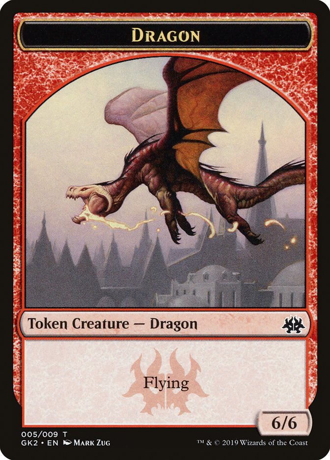 Dragon // Goblin Double-Sided Token [Ravnica Allegiance Guild Kit Tokens] | Dragon's Lair Comics and Fantasy Houston TX