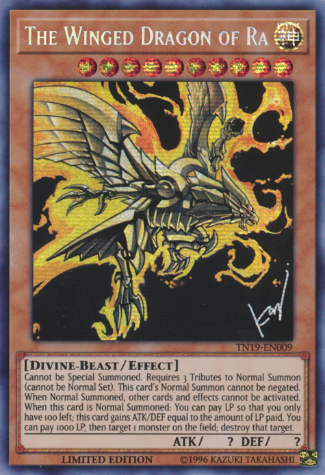 The Winged Dragon of Ra [TN19-EN009] Prismatic Secret Rare | Dragon's Lair Comics and Fantasy Houston TX