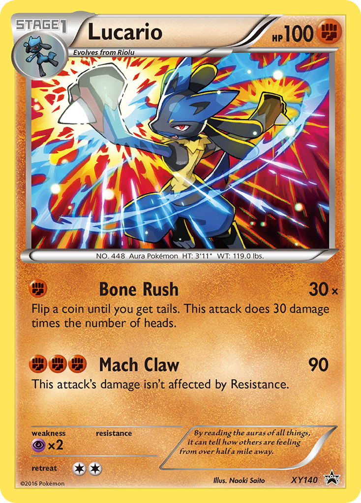 Lucario (XY140) [XY: Black Star Promos] | Dragon's Lair Comics and Fantasy Houston TX