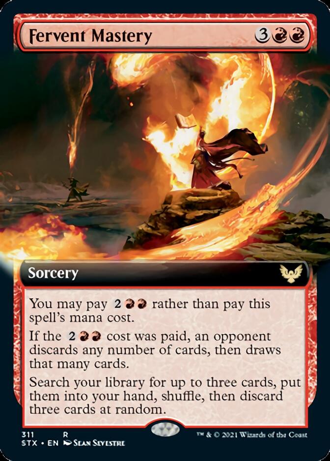 Fervent Mastery (Extended Art) [Strixhaven: School of Mages] | Dragon's Lair Comics and Fantasy Houston TX