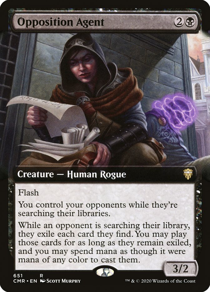 Opposition Agent (Extended Art) [Commander Legends] | Dragon's Lair Comics and Fantasy Houston TX