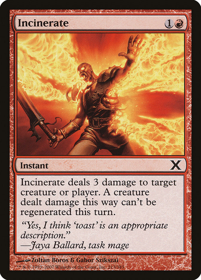 Incinerate [Tenth Edition] | Dragon's Lair Comics and Fantasy Houston TX