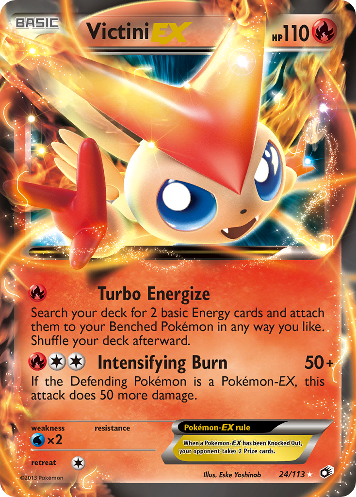 Victini EX (24/113) [Black & White: Legendary Treasures] | Dragon's Lair Comics and Fantasy Houston TX