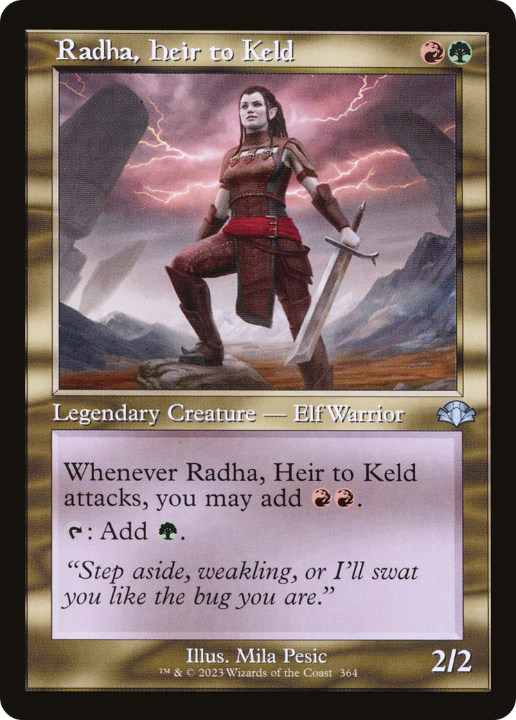 Radha, Heir to Keld (Retro) [Dominaria Remastered] | Dragon's Lair Comics and Fantasy Houston TX
